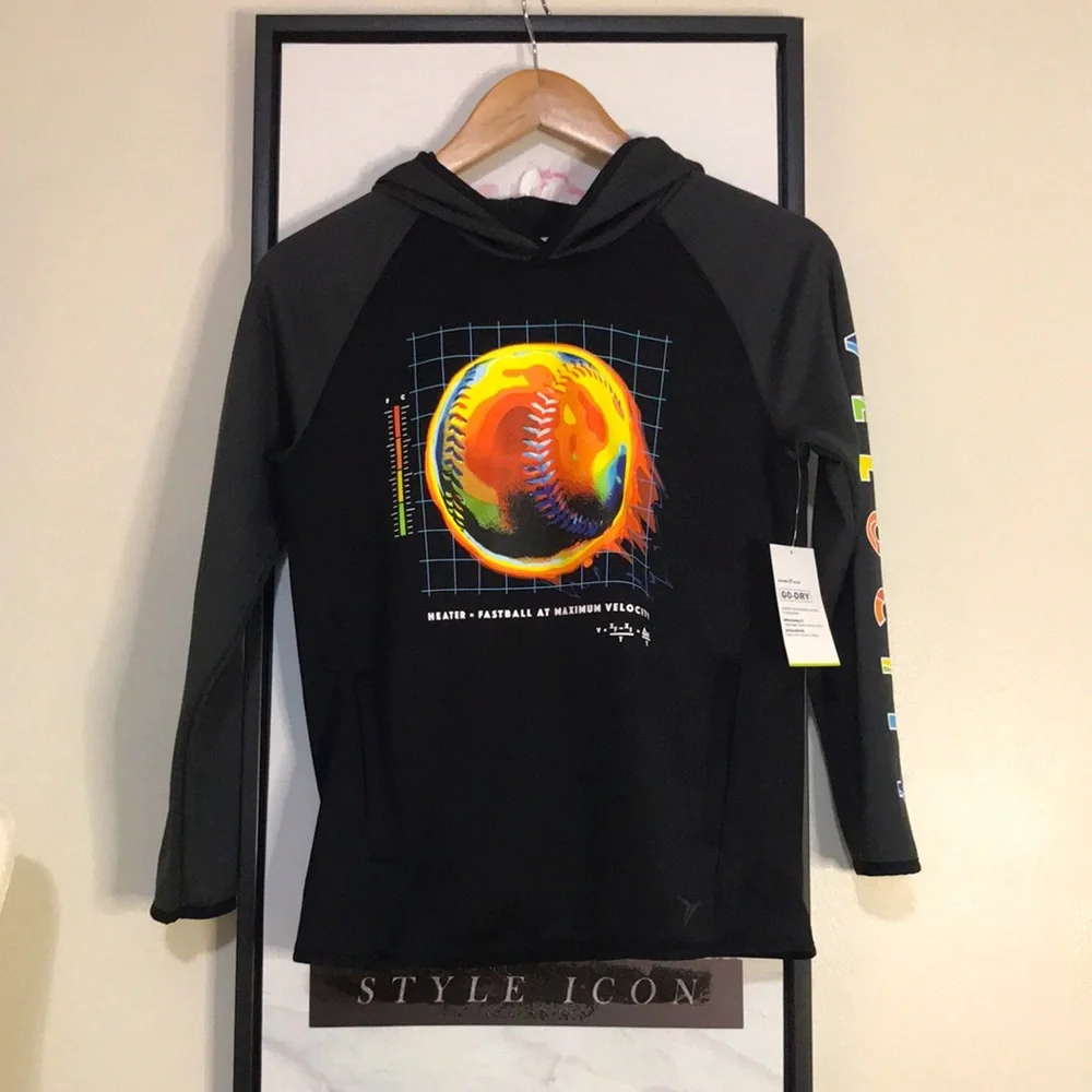 Old Navy Active Boy’s Black Long Sleeve Sweatshirt L (10-12)
